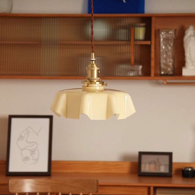 a kitchen pendant light in a modern living room