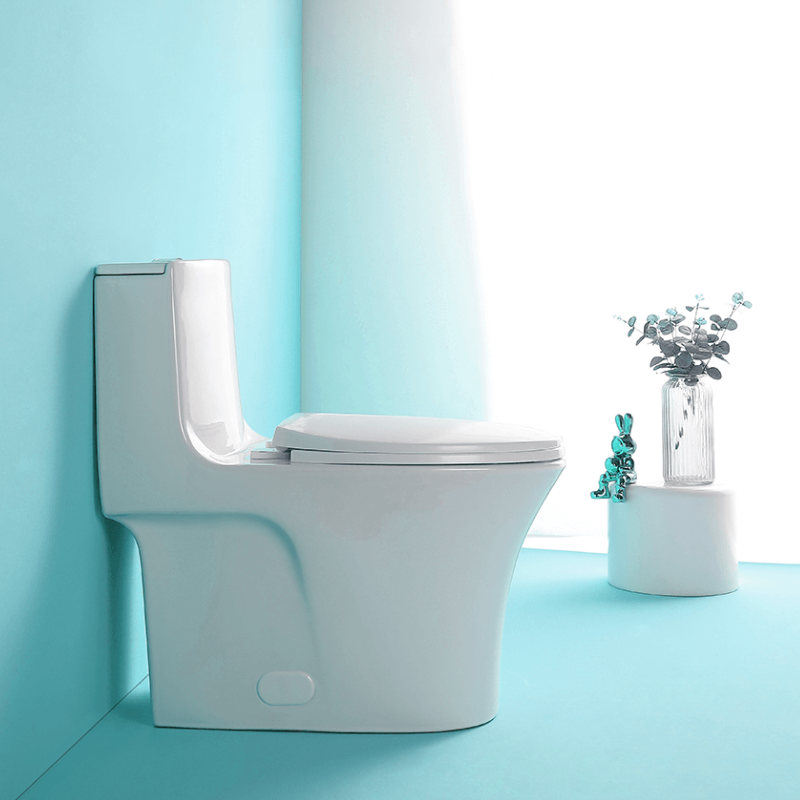 1.1/1.6 GPF Dual Flush 1-Piece Elongated Toilet with Soft-Close Seat 