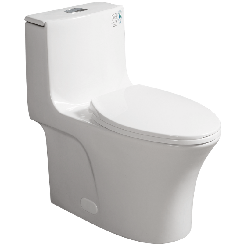 Toilet with Soft-Close Seat 