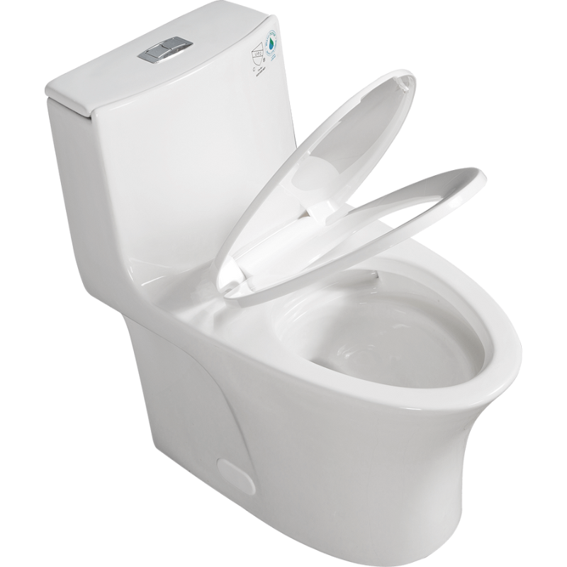 Toilet with Soft-Close Seat 