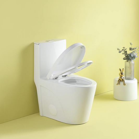 1.1/1.6 GPF Dual Flush Elongated 1-Piece Toilet with Soft-Close Seat