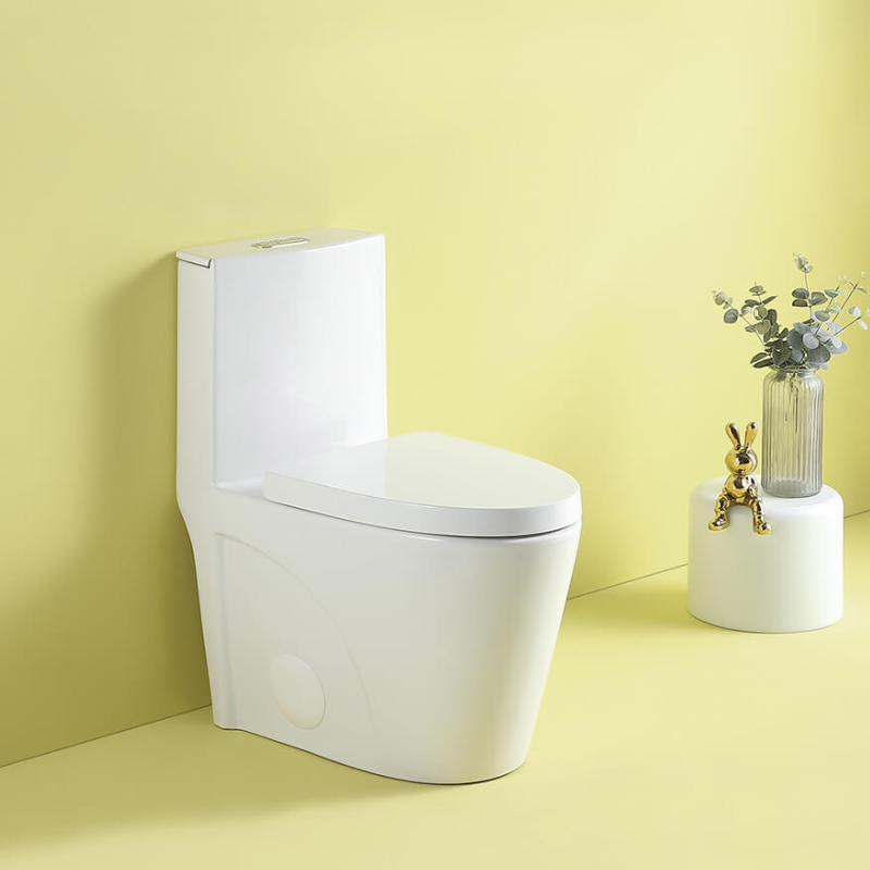 1.1/1.6 GPF Dual Flush Elongated 1-Piece Toilet with Soft-Close Seat