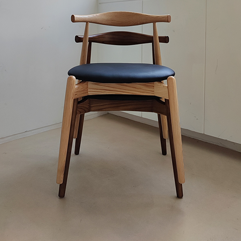 Stacked wooden dining chair