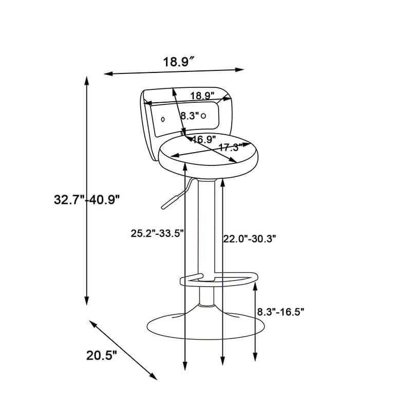 Tufted Bar Stool