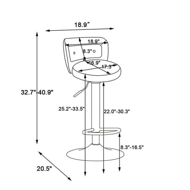 Tufted Bar Stool