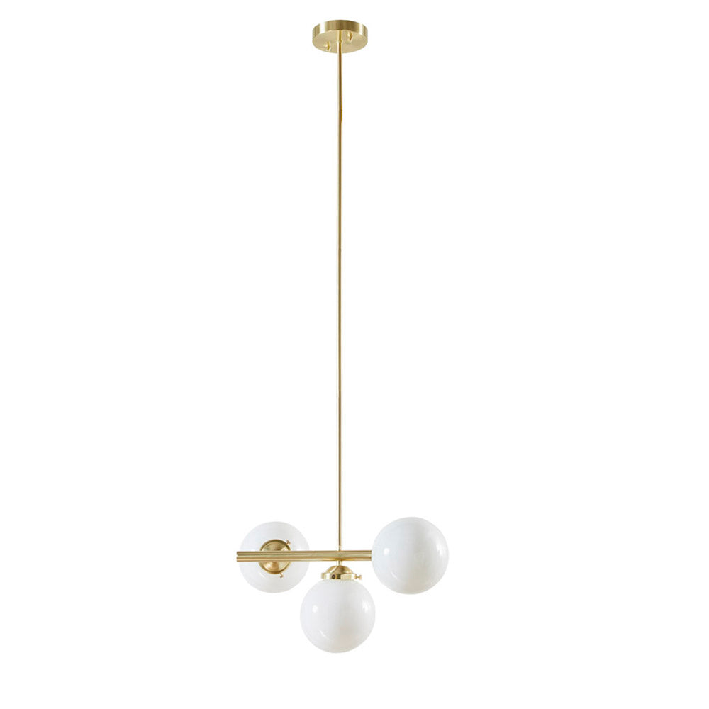 15.3" Modern Gold 3-Light Chandelier