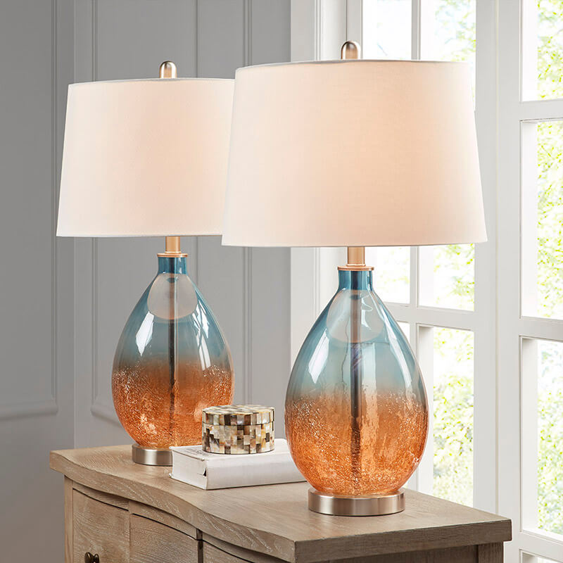 Cortina Ombre Glass Iron Table Lamp