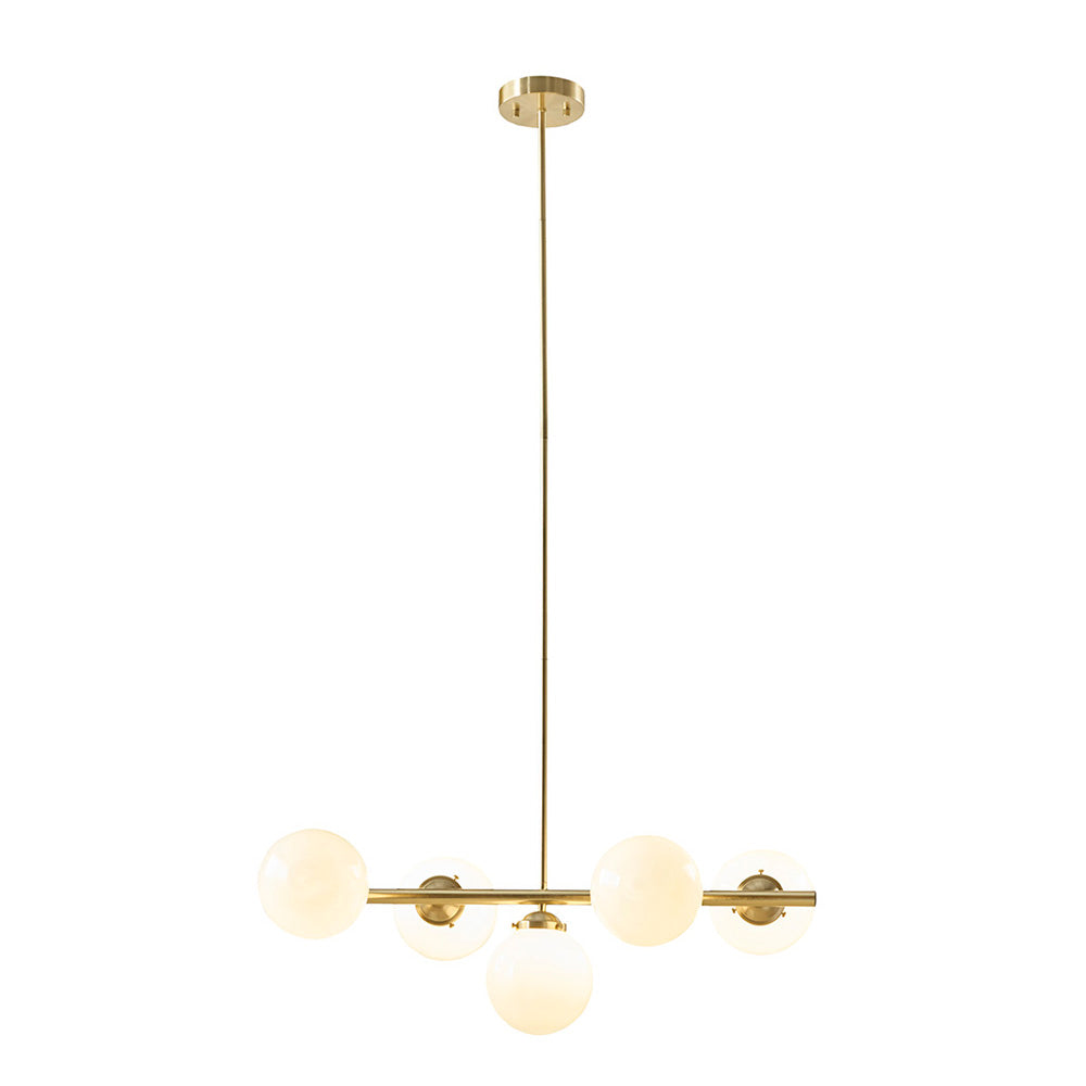 Gold Architectural Style 5-Light Chandelier