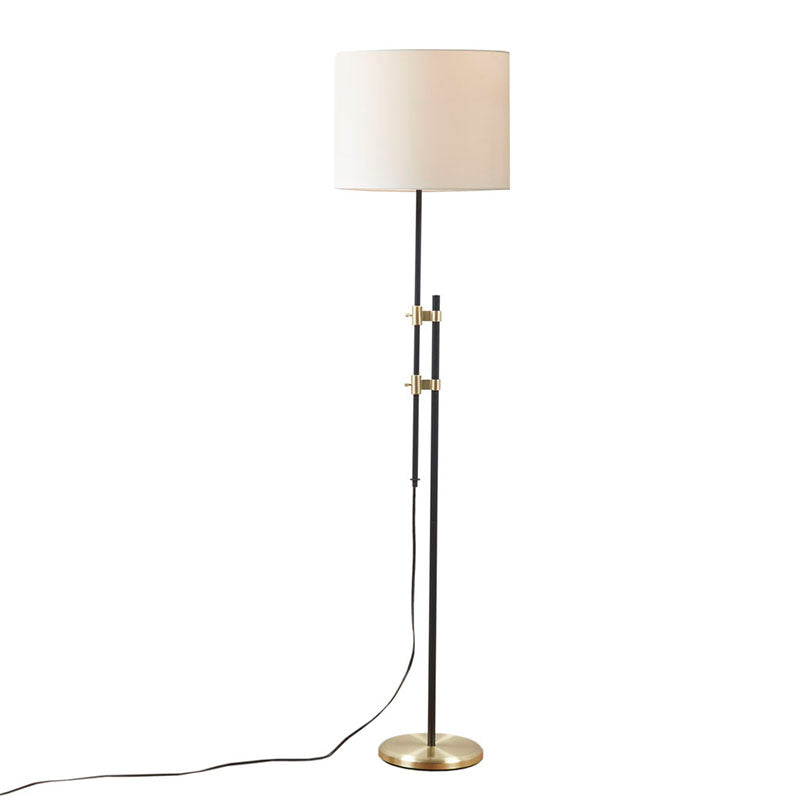 15.8" White Asymmetrical Metal Floor Lamp