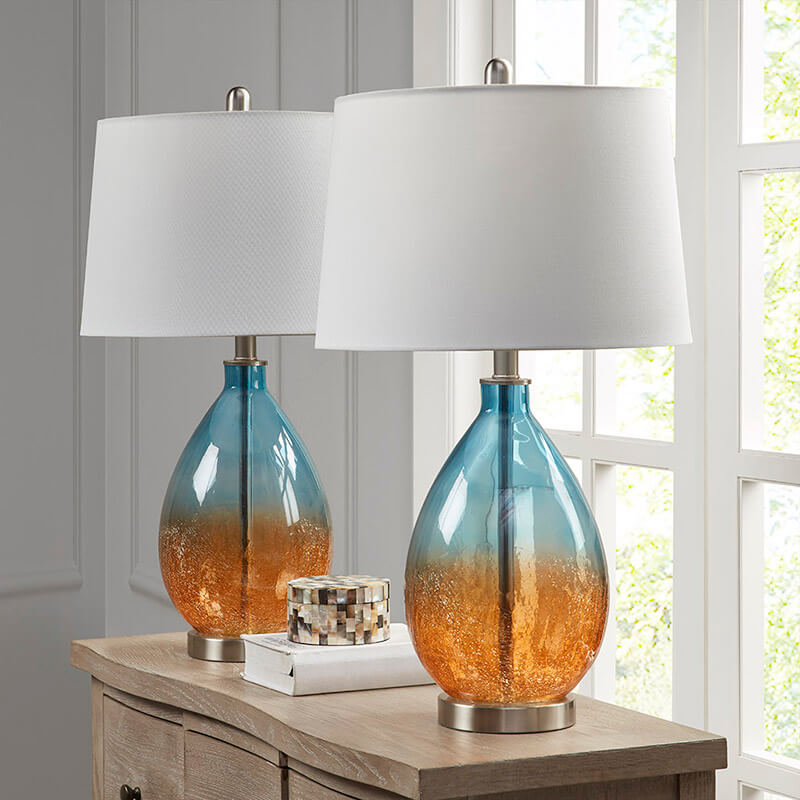 Cortina Ombre Glass Iron Table Lamp