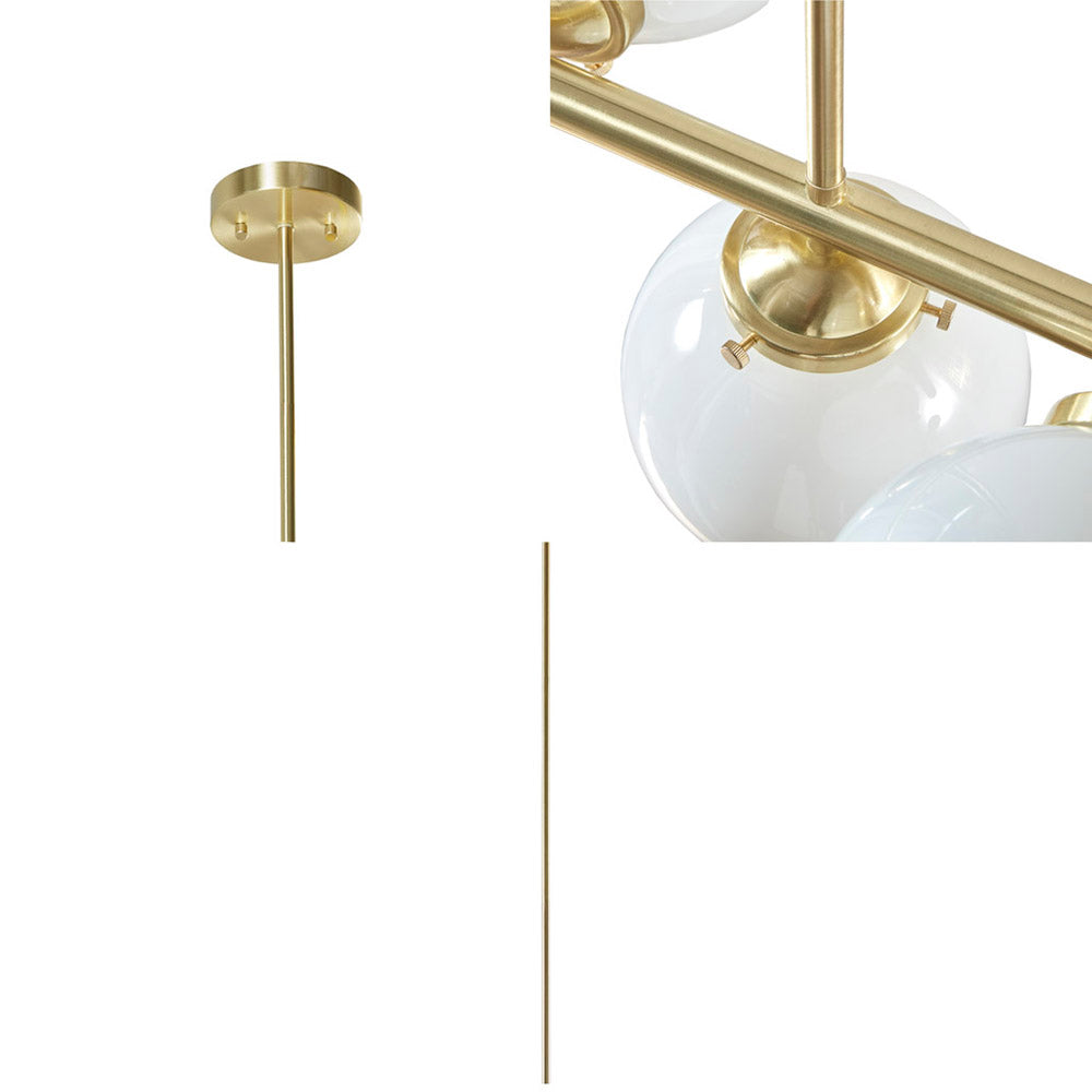 15.3" Modern Gold 3-Light Chandelier