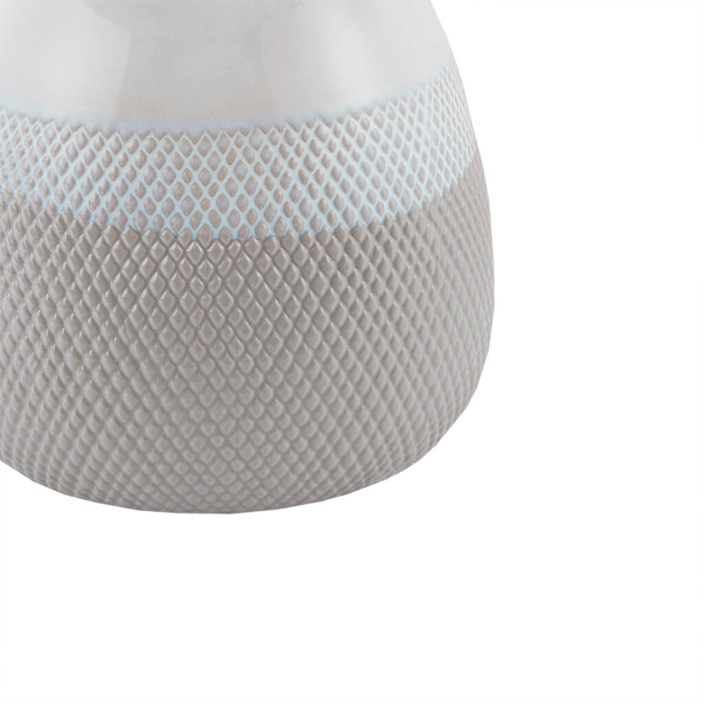 Modern Grey Ceramic Textured Table Lamp