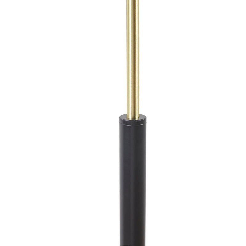 Matte Black Arched Metal LED Floor Lamp