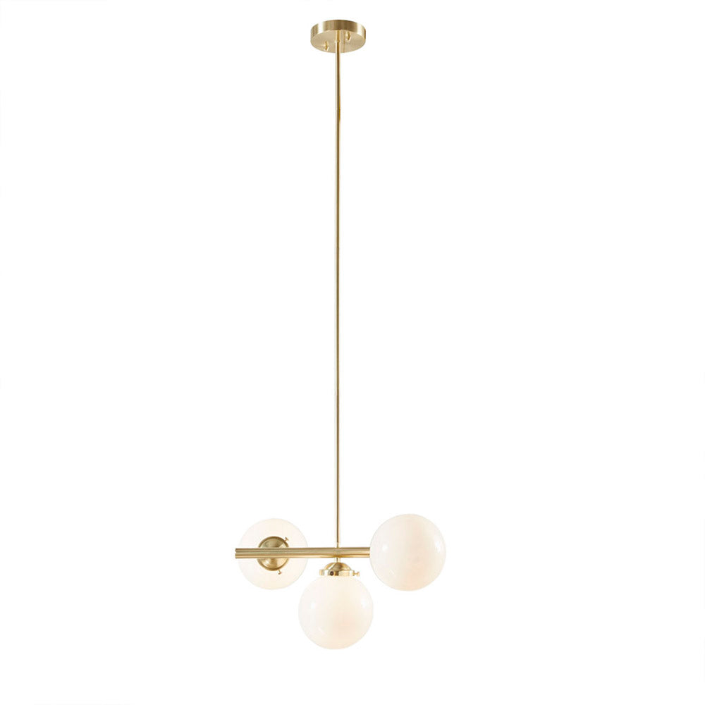 15.3" Modern Gold 3-Light Chandelier