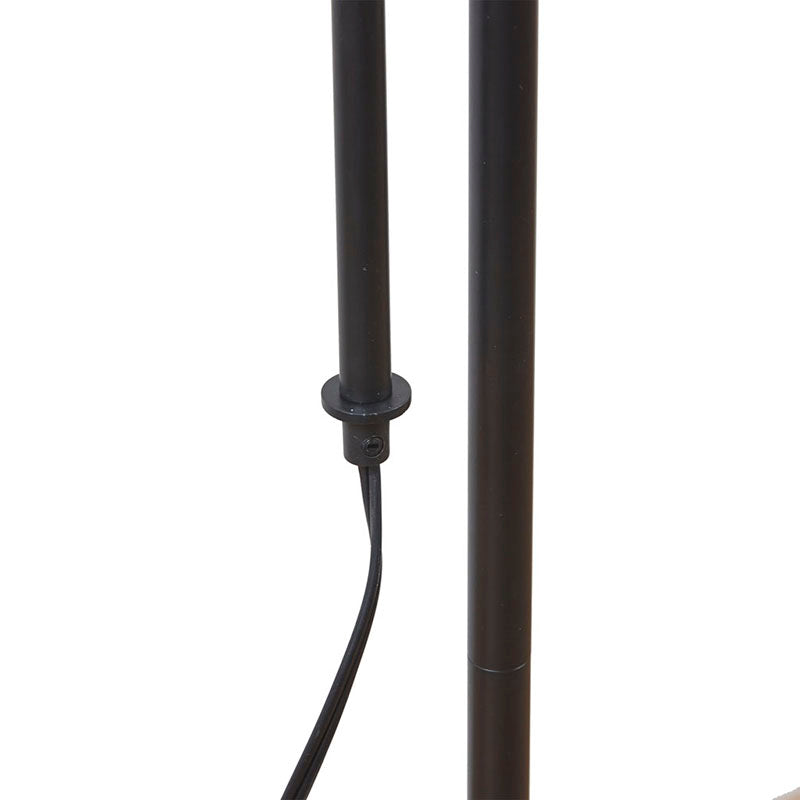 15.8" White Asymmetrical Metal Floor Lamp