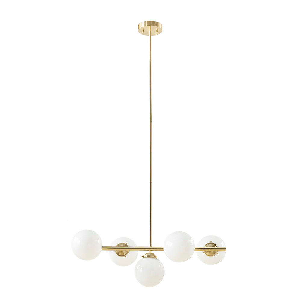 Gold Architectural Style 5-Light Chandelier