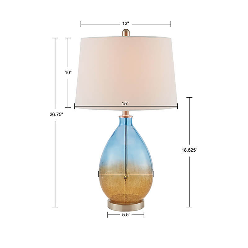 Cortina Ombre Glass Iron Table Lamp