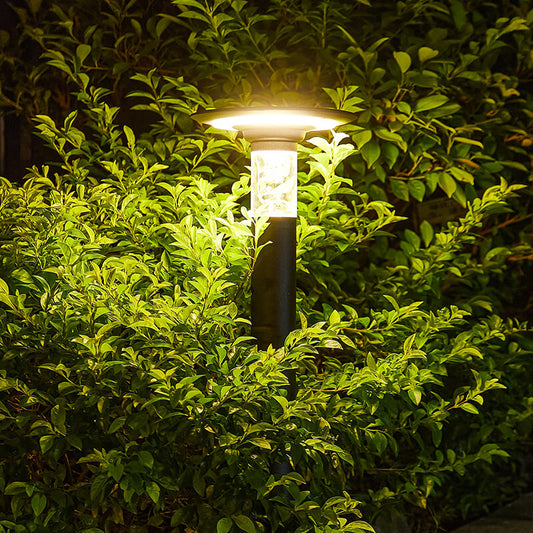 Black Aluminum Solar Lawn Landscape Light