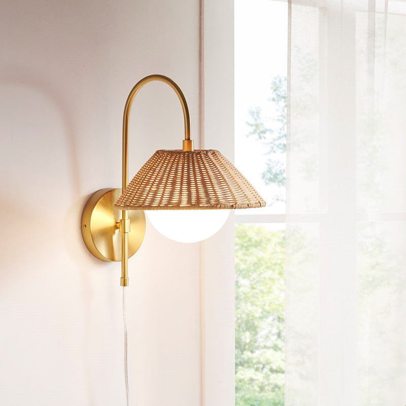 Rattan Wall Sconce