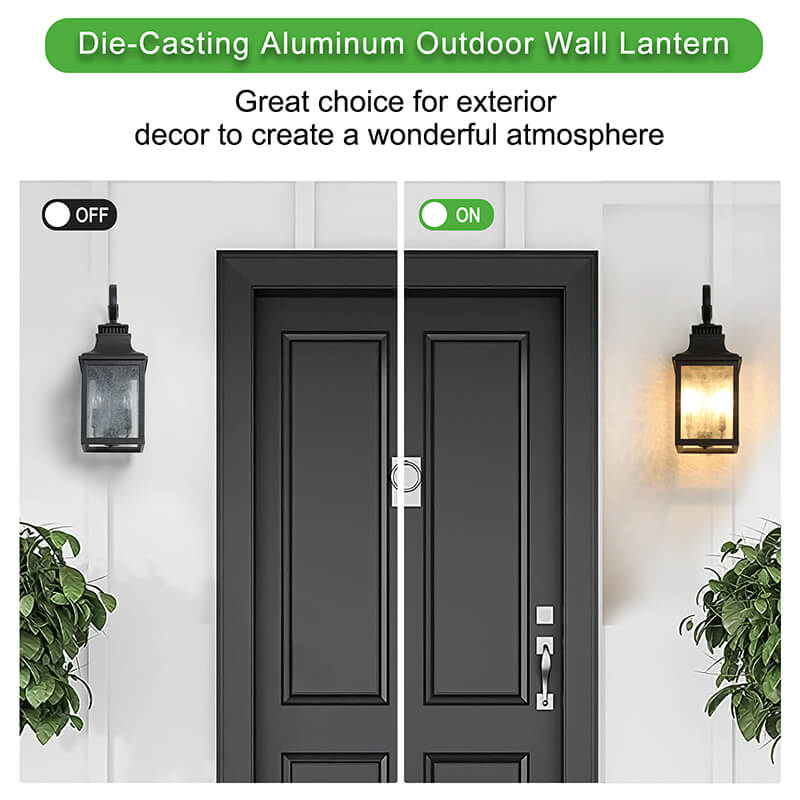 Acrylic Traditional Large Outdoor Wall Lamp