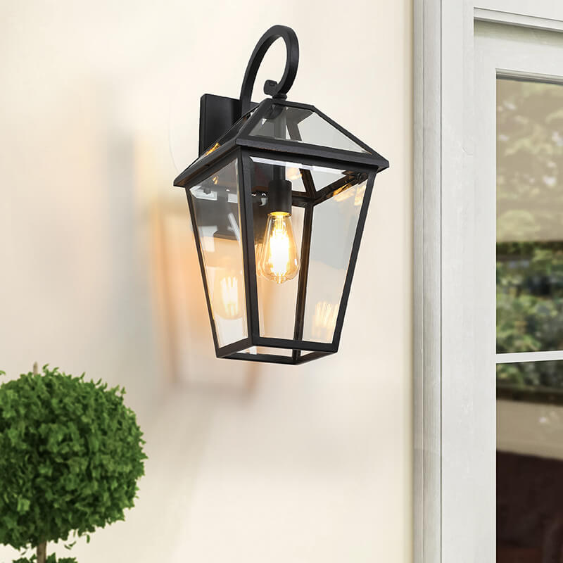 Black Acrylic Outdoor Waterproof Wall Lamp