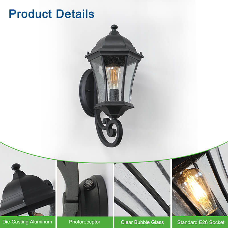  Acrylic Outdoor Waterproof Glass Wall Lamp