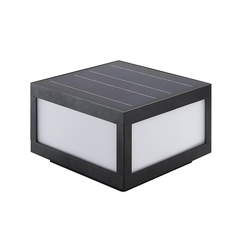 12" Black Aluminum Solar Landscape Light