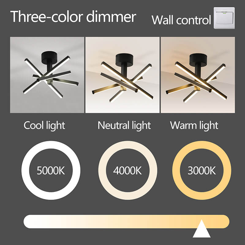 Aluminum LED Semi Flush Mount Light 