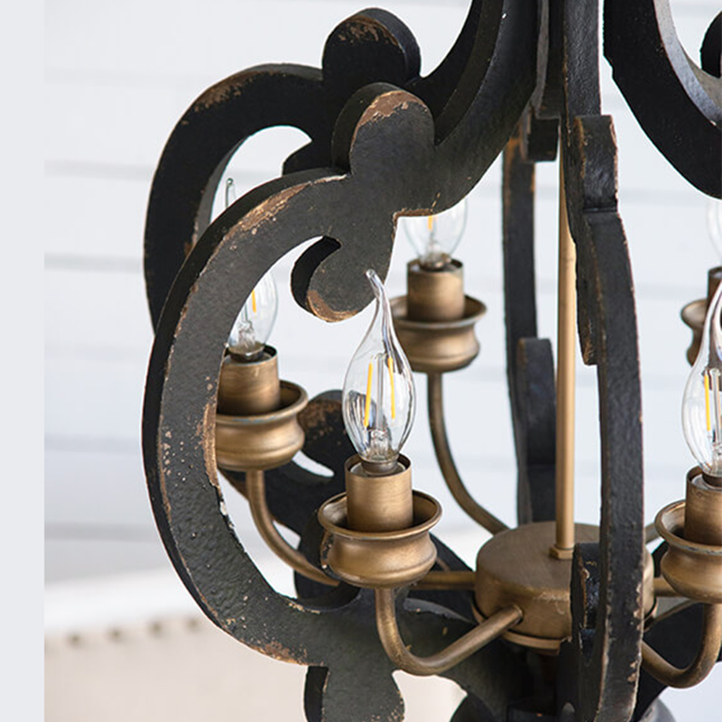 Upcose image of the black kitchen pendant light