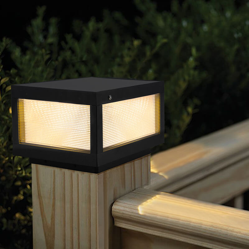 Modern Black Aluminum Solar Landscape Light