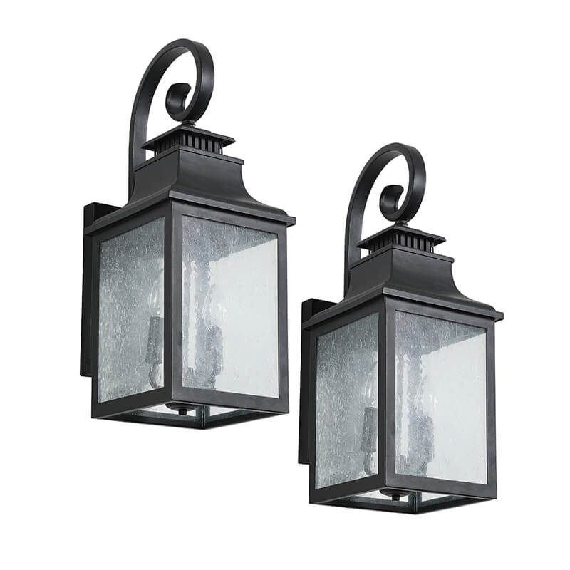 Acrylic Traditional Large Outdoor Wall Lamp