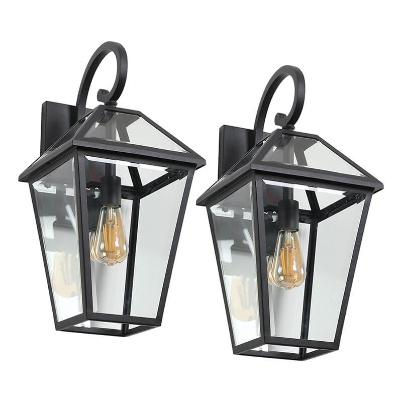 Black Acrylic Outdoor Waterproof Wall Lamp