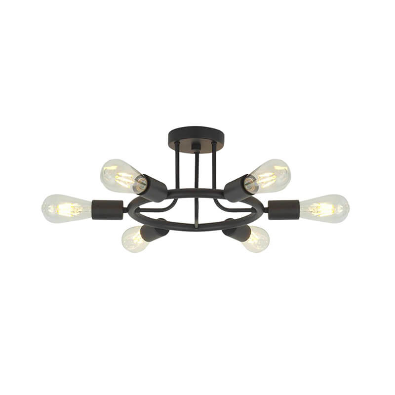 Sputnik 6-Light Semi Flush Mount Light