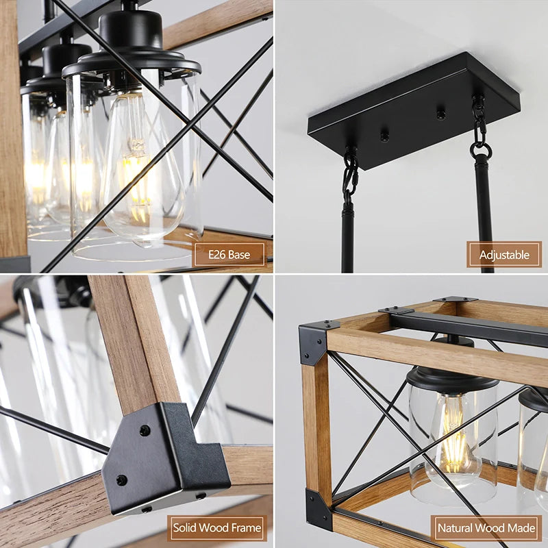 different parts of a kitchen island chandelier