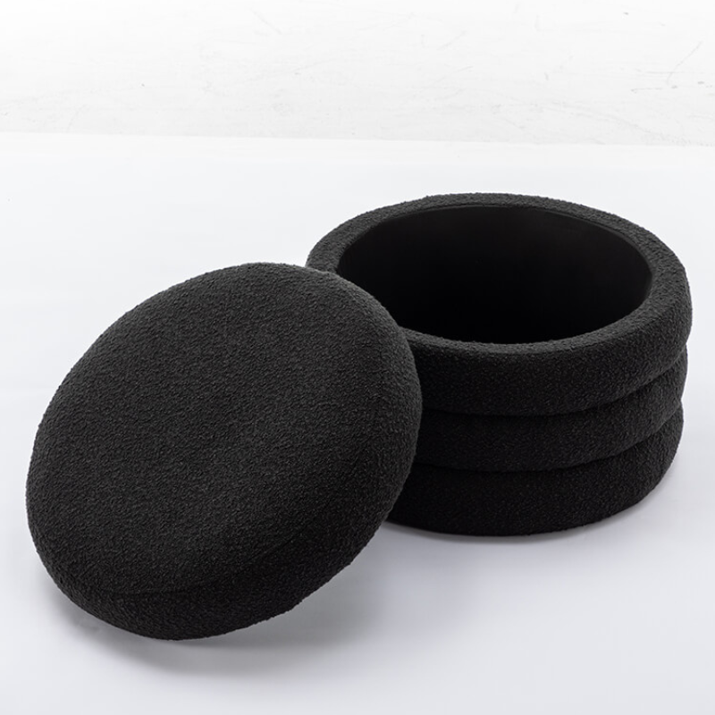 Round Storage Ottoman