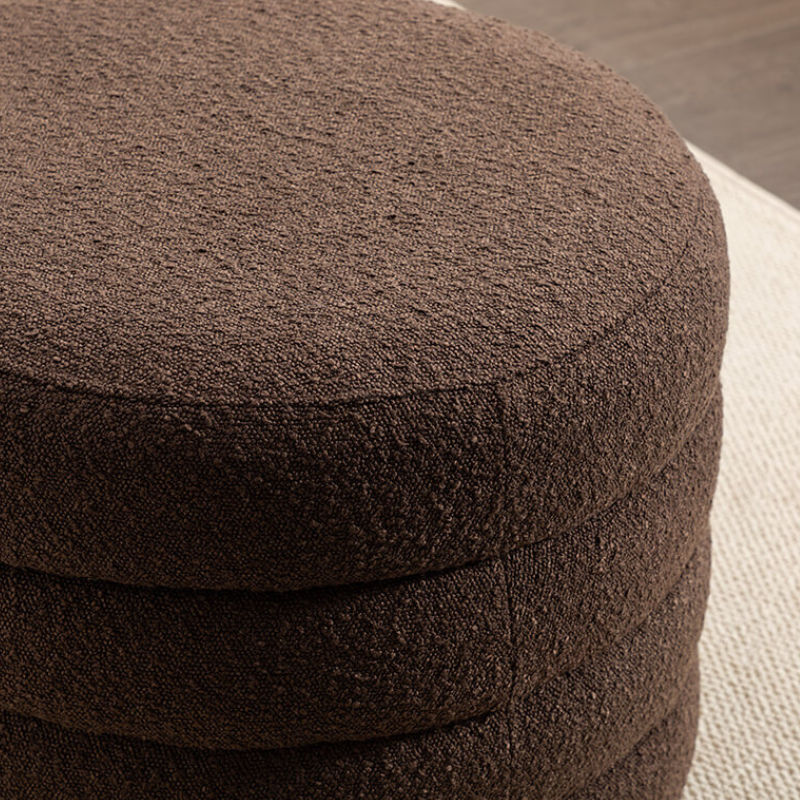 Round Storage Ottoman