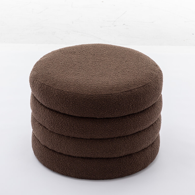 Round Storage Ottoman