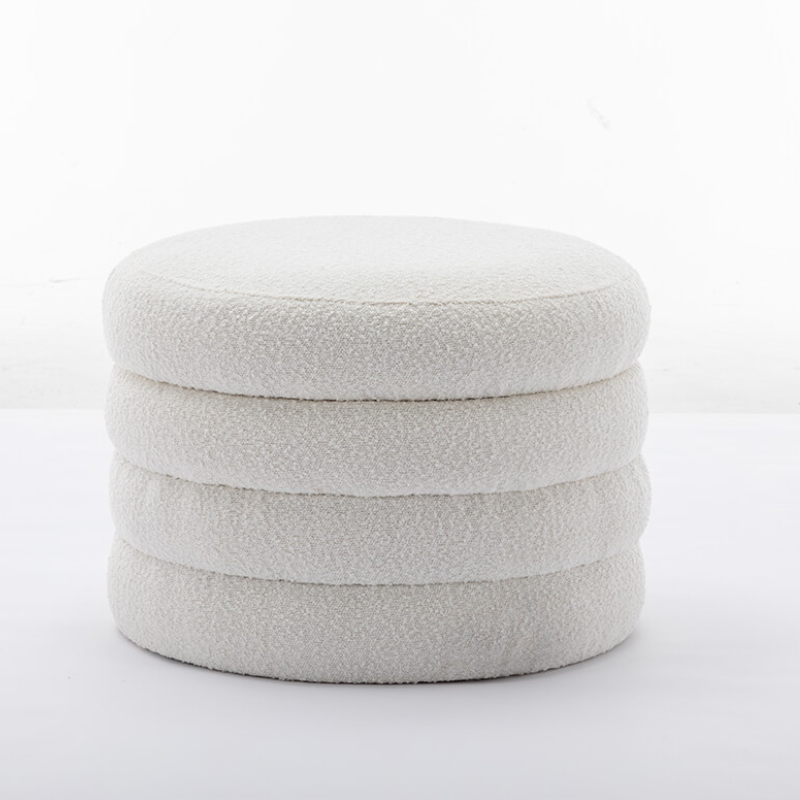 Round Storage Ottoman 