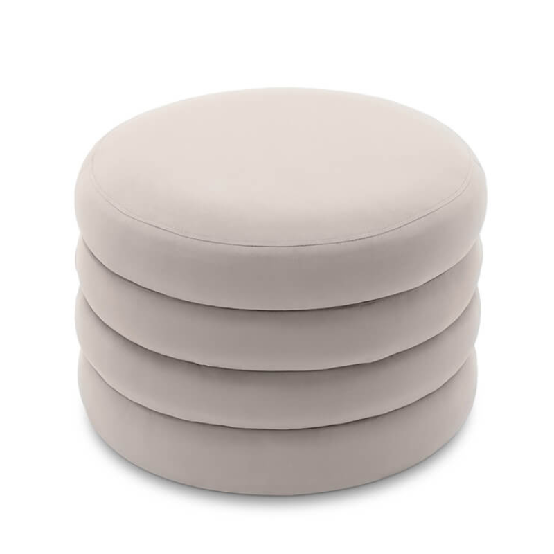 Round Storage Ottoman 