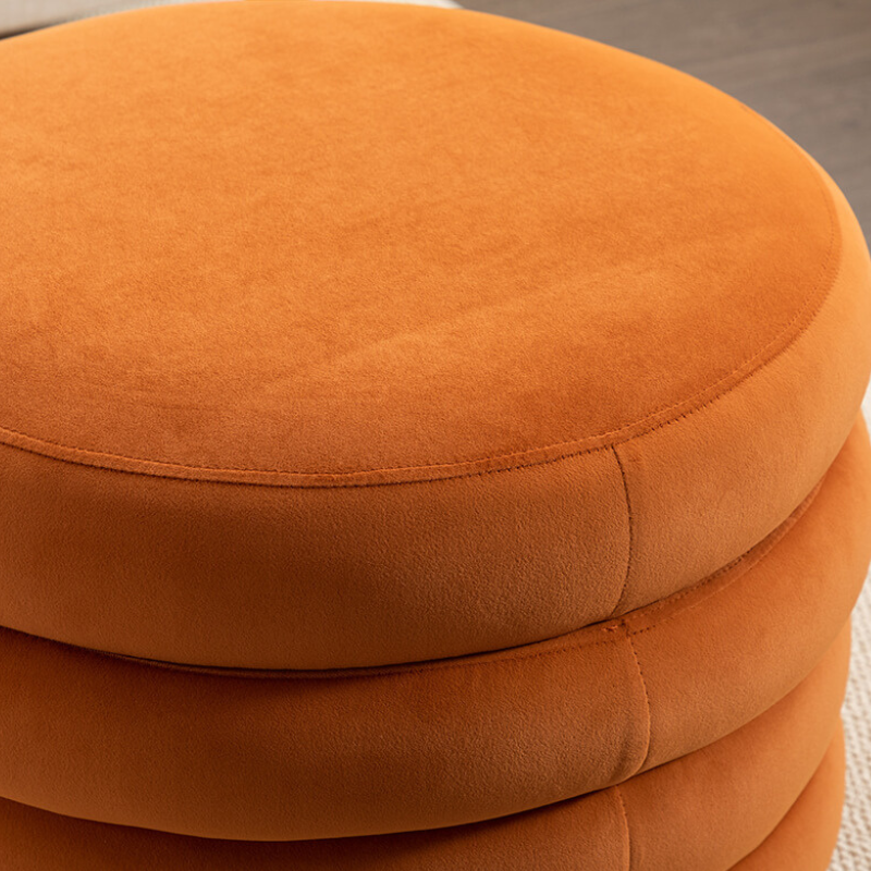 Round Storage Ottoman 