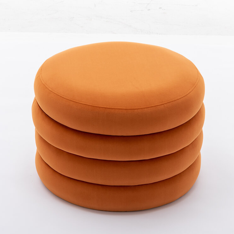 Round Storage Ottoman 