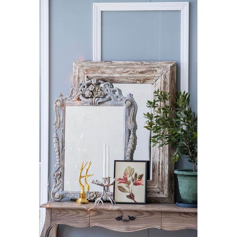 a rustic frame glass and decor