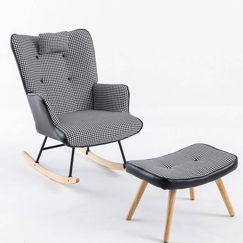 Houndstooth Rocking Chair