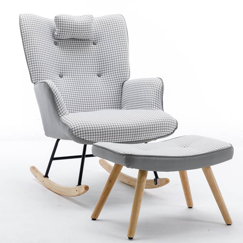 Houndstooth Rocking Chair