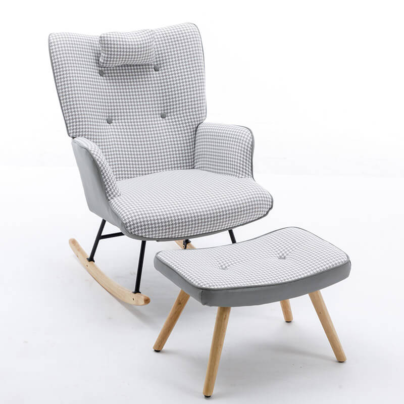 Houndstooth Rocking Chair