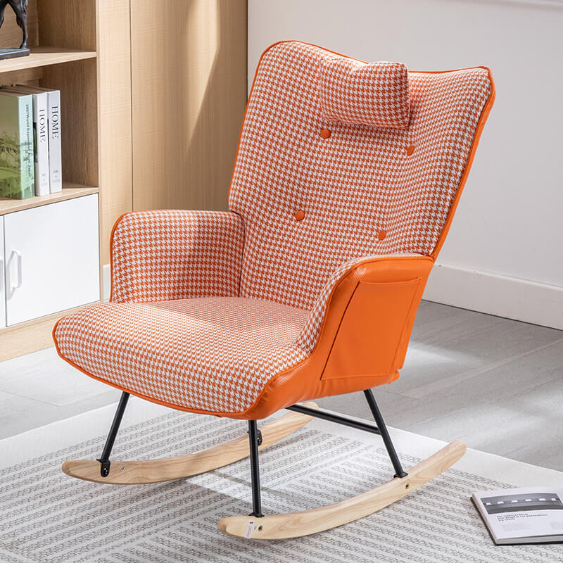 Houndstooth Rocking Chair