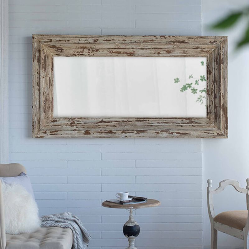 rustic frame and glass