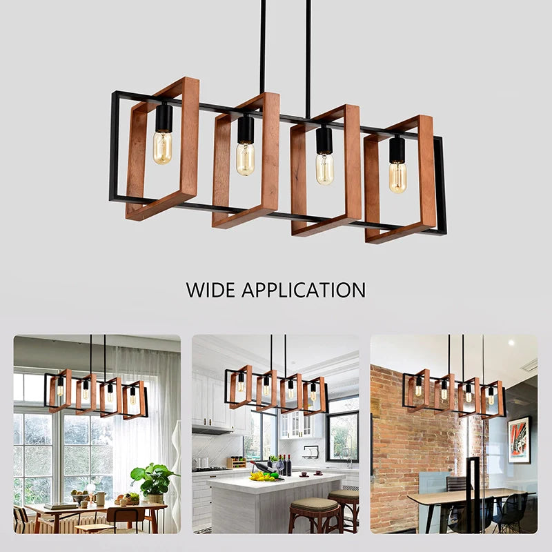 a kitchen island chandelier used in different living areas