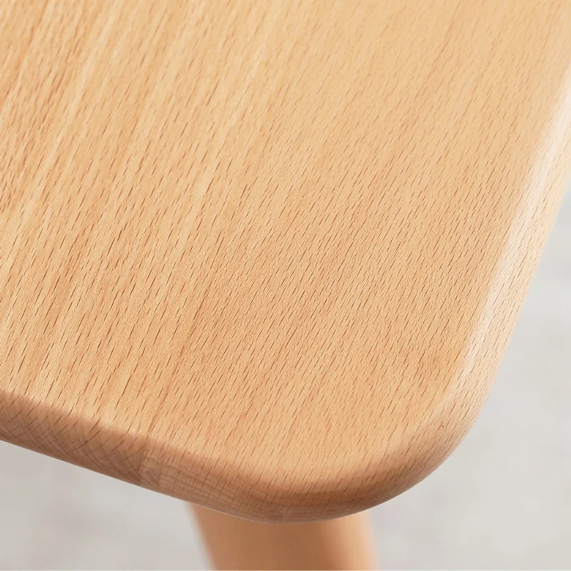 a wooden computer desk smooth edge