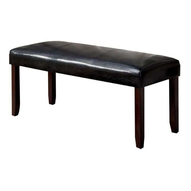 Padded Leatherette Bench